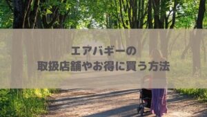 エアバギーの取扱店舗やお得に買う方法!セール、直営店やアウトレットより安い可能性も